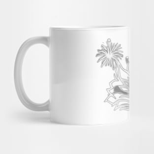 Monochrome Floral Elegance No. 925 Mug